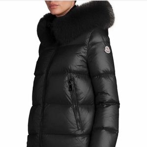 Moncler Short Parka with fur hood
